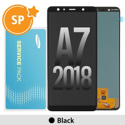 Tecguru-Samsung Galaxy A7 (2018) A750F OLED Screen Replacement Digitizer GH96-12078A (Service Pack)-Black Tecguru-Samsung Galaxy A7 (2018) A750F OLED Screen Replacement Digitizer GH96-12078A (Service Pack)-Black